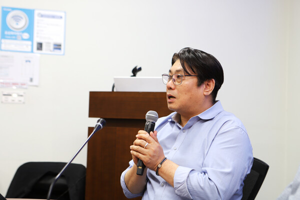 박지현 한국웹툰산업협회 부회장(웹툰 플랫폼 ‘무툰’ 기획이사)은 산업적이면서도 민주적인 웹툰 정책의 수립을 말하면서 현재의 시국과 웹툰에 대해 논의를 이어갔다.