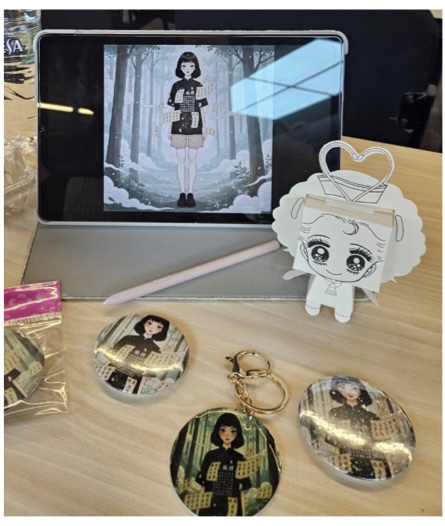 채리티 탄의 작품과 굿즈.